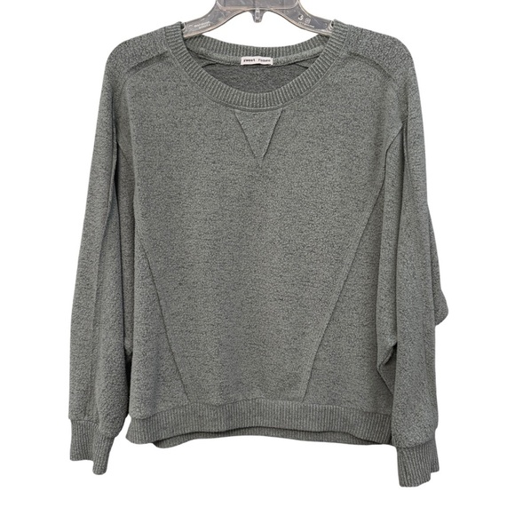 Sweet Romeo Gray Dolman Sleeve Pullover Sweater XS - Picture 1 of 6